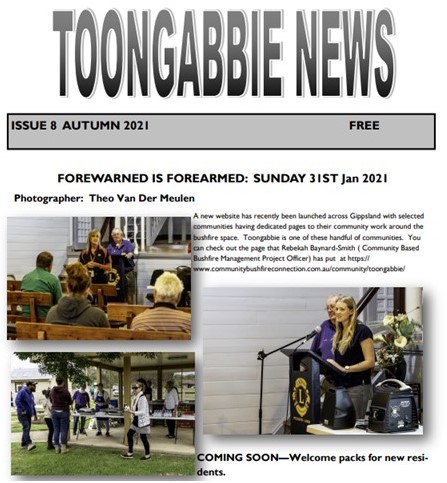 You are currently viewing Autumn 2021 Toongabbie News now available