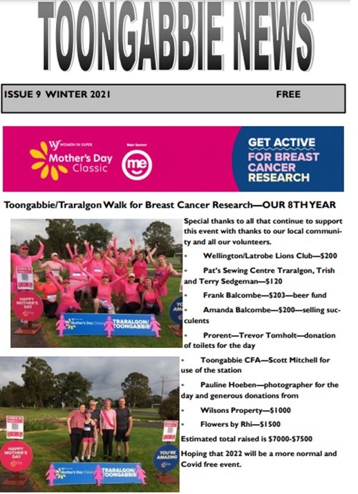 You are currently viewing Winter 2021 Toongabbie News
