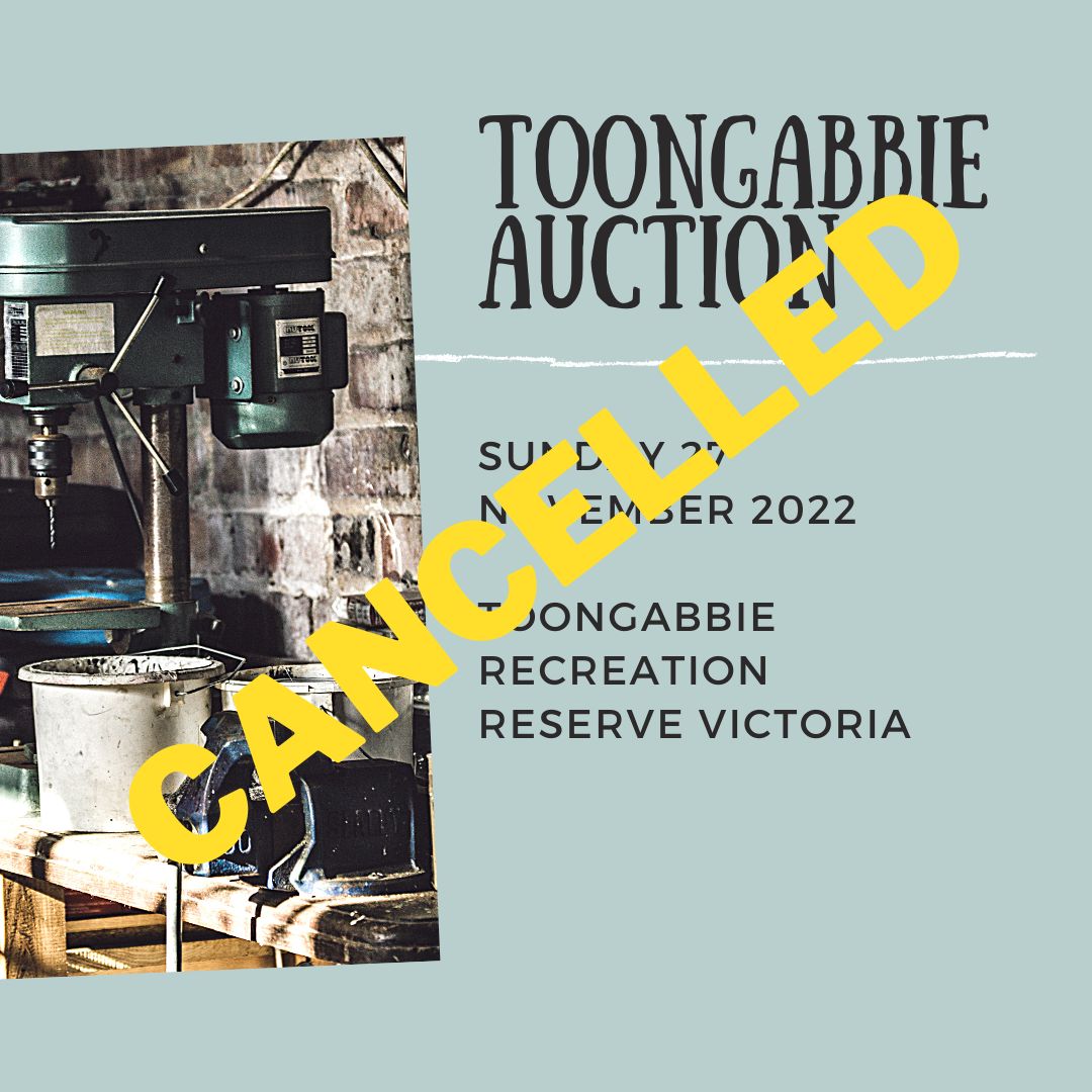 You are currently viewing CANCELLED Toongabbie Auction 2022