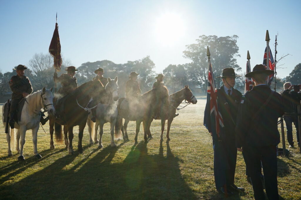 Troopers from The 13th Gippsland Lighthorse Regiment