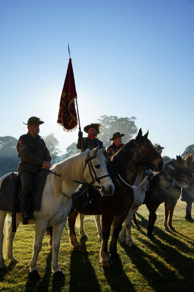 Troopers from The 13th Gippsland Lighthorse Regiment