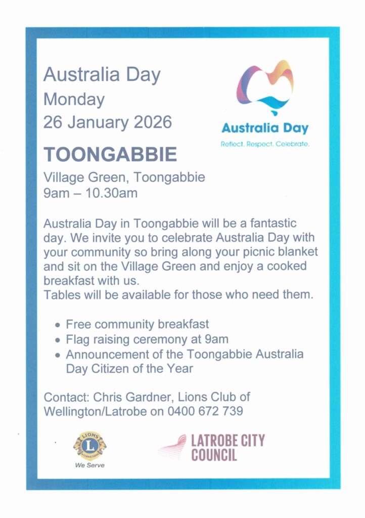 Australia Day Toongabbie Victoria 2026