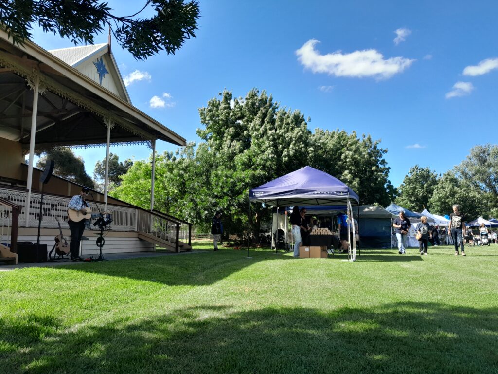 Toongabbie Victoria Federation Grandstand during the 2025 Lions Club Christmas Market
